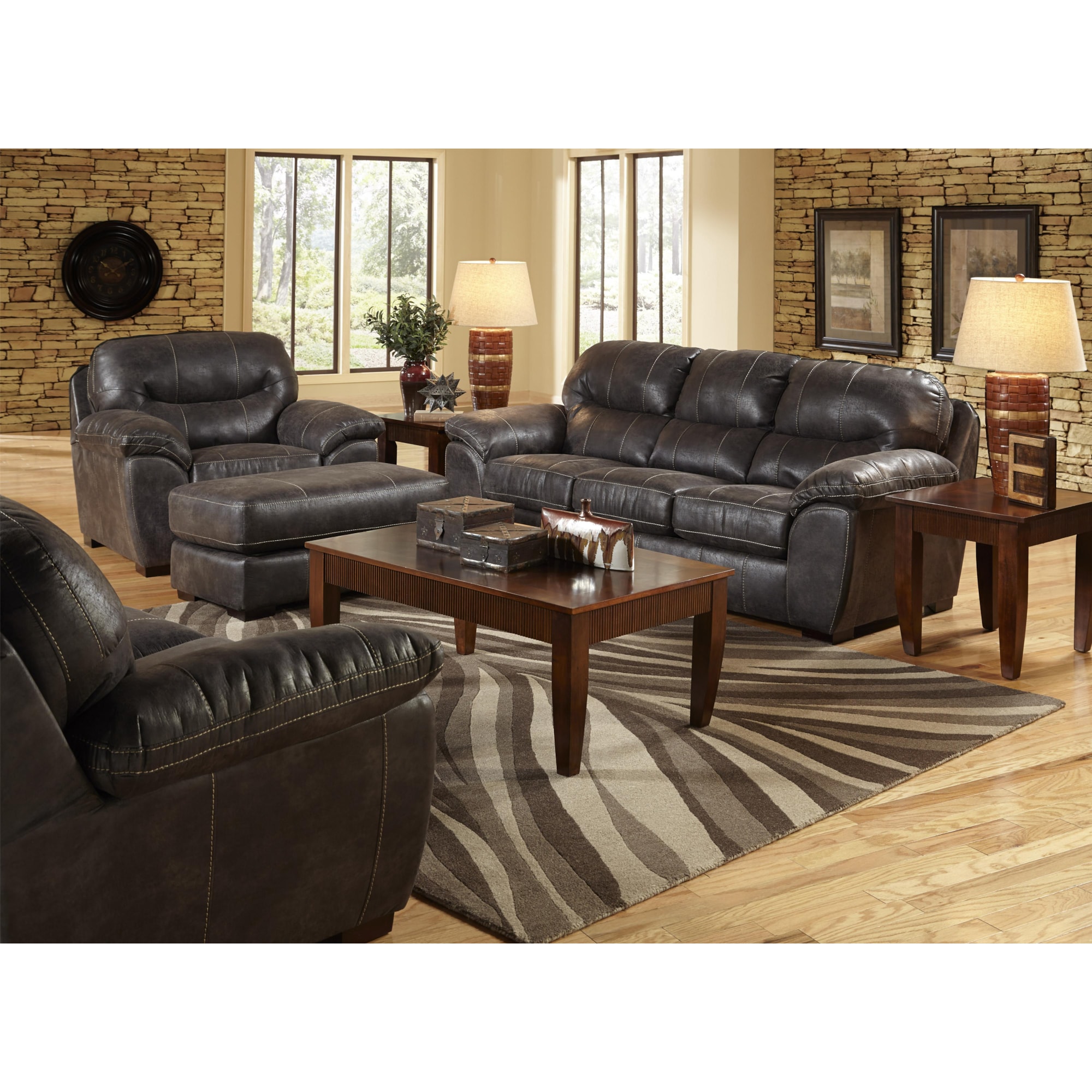Jackson Furniture Jordan DA11 Queen Sleeper Sofa with Pillow Arms